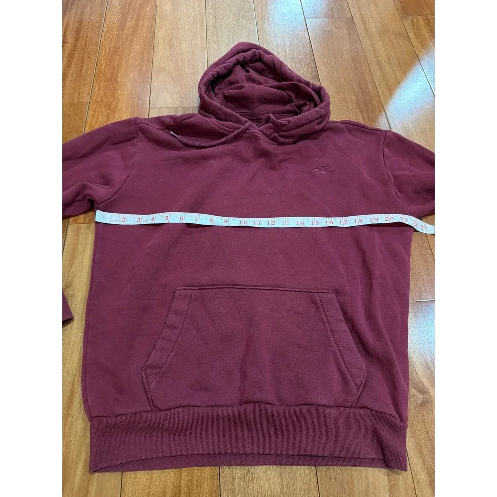 Hollister Sweatsuit Hoodie Jogger Set Burgundy Fleece Medium